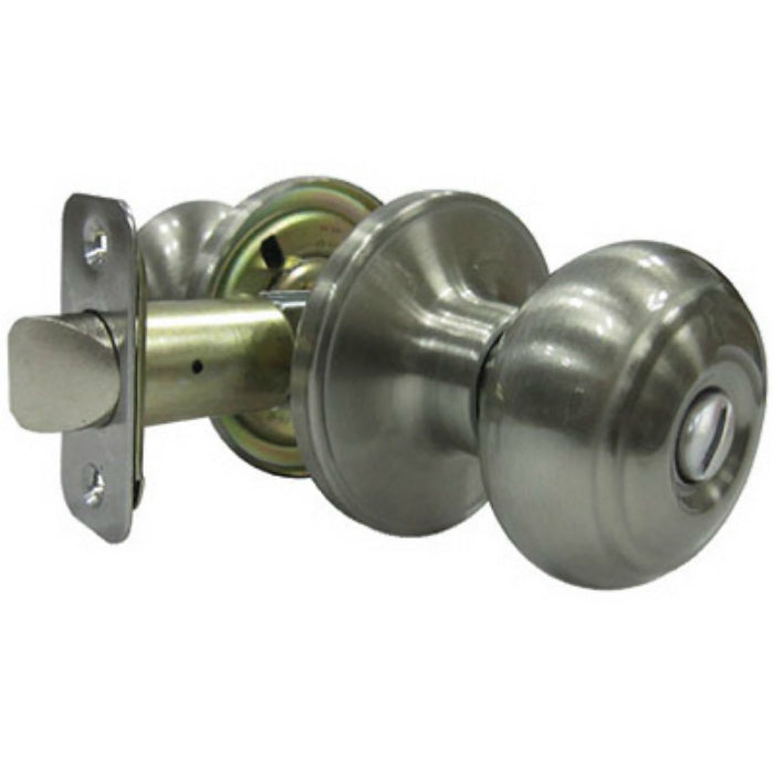 Taiwan Fu Hsing TGX210B Verona Fancy Mushroom Privacy Knob Sets, Satin Nickel