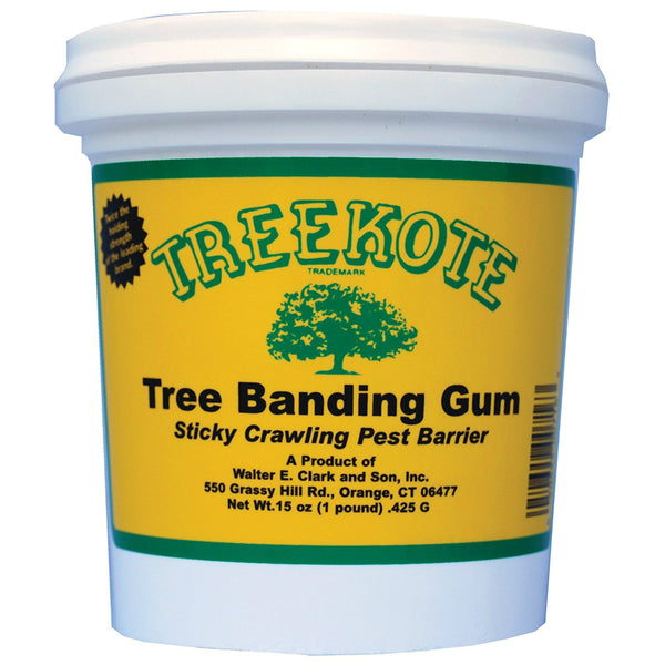 Treekote® 300716 Sticky Crawling Pest Barrier Tree Banding Gum, 15 Oz Tub