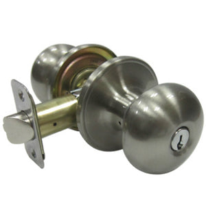 Taiwan Fu Hsing TFX200B-KA3 Mushroom Entry Knob Sets, Satin Nickel