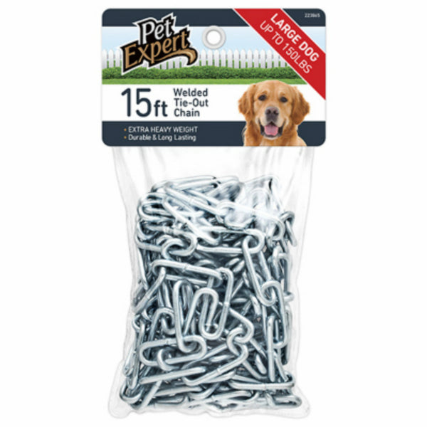 Pet Expert® PE223865 Heavy-Duty Tie Out Chain for Dogs, 15'