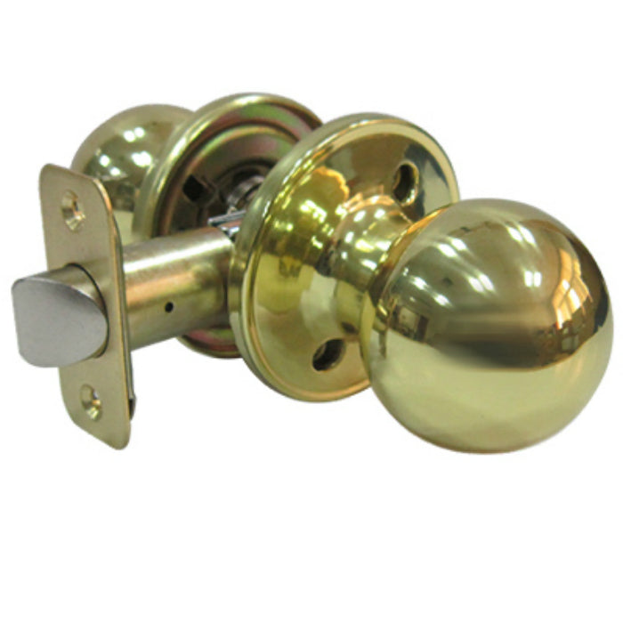 Taiwan Fu Hsing T3730B Ball Passage Knob Set, Polished Brass