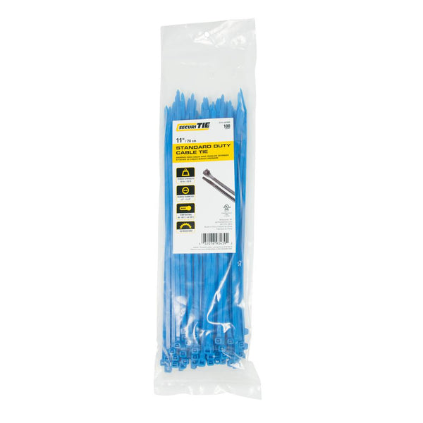Gardner Bender® CT11-50100B Standard Duty Cable Tie, Blue, 11", 100-Pack