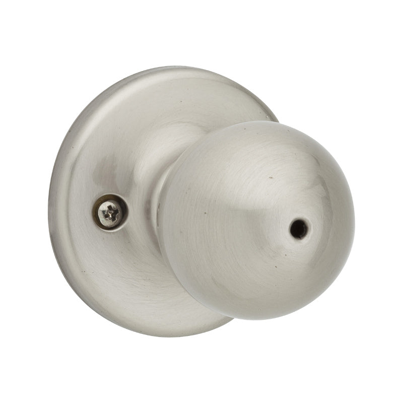 Kwikset® 93001-875 Security Polo Privacy Knob Lockset, Satin Nickel