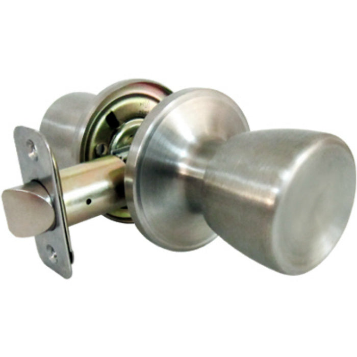 Taiwan Fu Hsing TS630B Medium Tulip Style Knob Passage Lockset, Stainless Steel