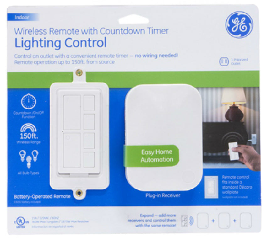 GE 36240 Wireless Remote with Count Down Timer Lighting Control