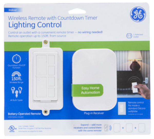 GE 36240 Wireless Remote with Count Down Timer Lighting Control