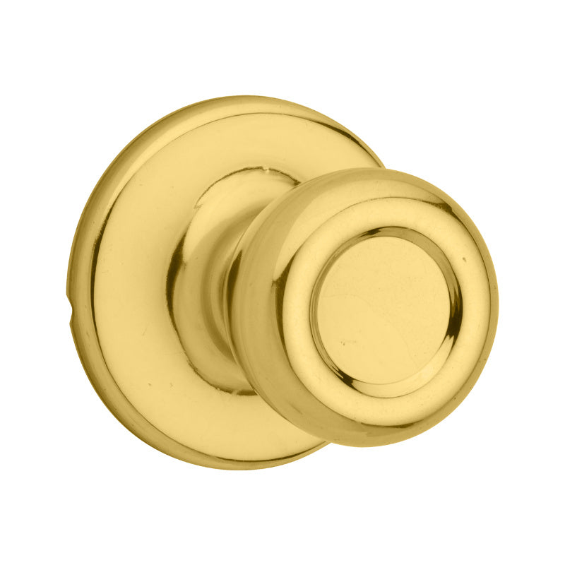 Kwikset® 92001-513 Security Tylo Passage/Hall/Closet Knob, Polished Brass