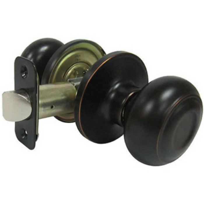 Taiwan Fu Hsing TGX730B Verona Fancy Mushroom Passage Knob Set, Aged Bronze