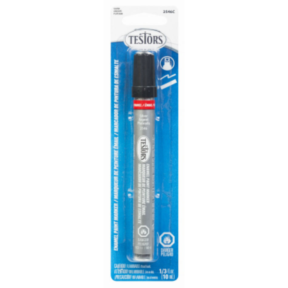 Testors® 2546C Metallic Enamel Paint Marker, Silver, 1/3 Oz – Toolbox Supply