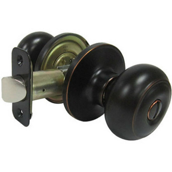 Taiwan Fu Hsing TGX710B Verona Fancy Mushroom Privacy Knob Sets, Aged Bronze