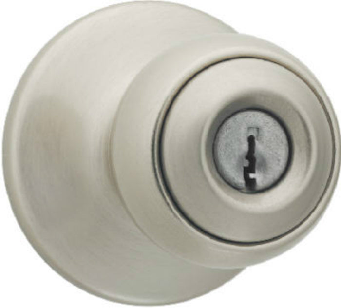 Kwikset® 94002-826 Polo Entry Knob Lockset, Satin Nickel