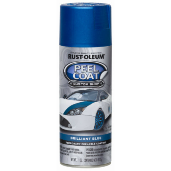 Rust-Oleum® 283781 Peel Coat® Custom Shop Spray Paint, Brilliant Blue, 11 Oz