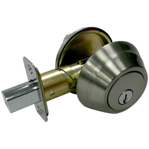 Taiwan Fu Hsing DB7X21-KA2 Designer Wavelet Single Cylinder Deadbolt, Satin Nickel