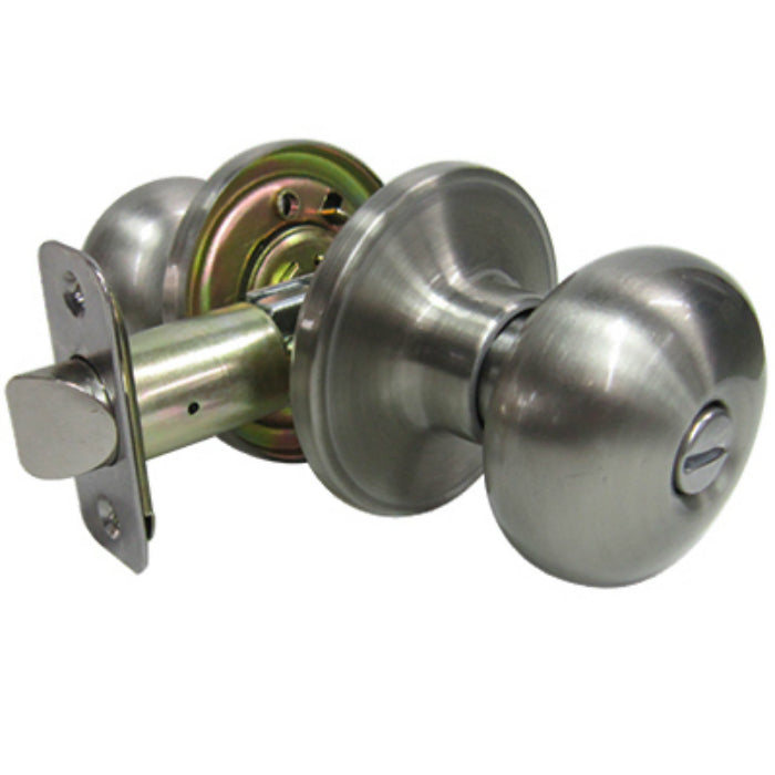 Taiwan Fu Hsing TFX210B Mushroom Privacy Locksets, Satin Nickel