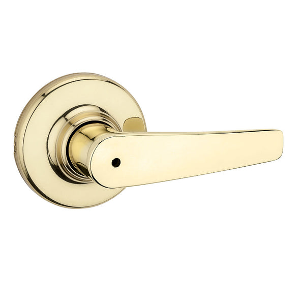 Kwikset® 93001-878 Security Delta Privacy/Bed/Bath Lever, Polished Brass
