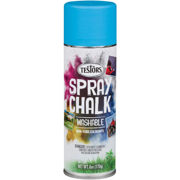 Testors® 307589 Matte Washable Spray Chalk Paint, Blue, 6 Oz