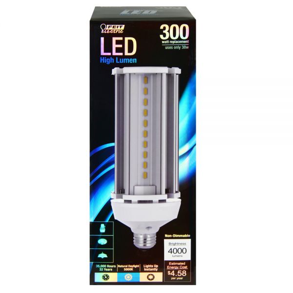 Feit Electric® C4000/5K/LED Non-Dimmable LED Yard Light, 38W, 4000 Lumen, 5000K