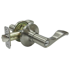 Taiwan Fu Hsing LYEX200B-KA2 Reversible Naples Entry Lever Lockset, Satin Nickel