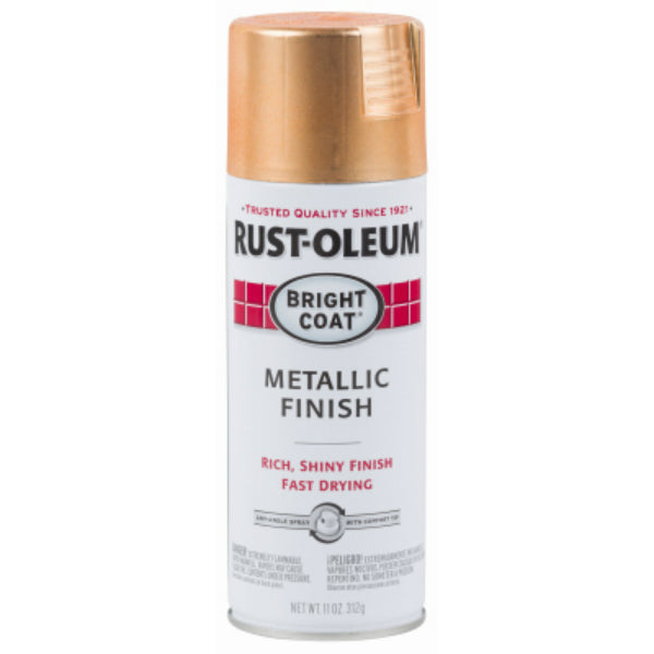 Rust-Oleum® 314417 Stops Rust® Bright Coat® Metallic Spray Paint, Copper, 11 Oz