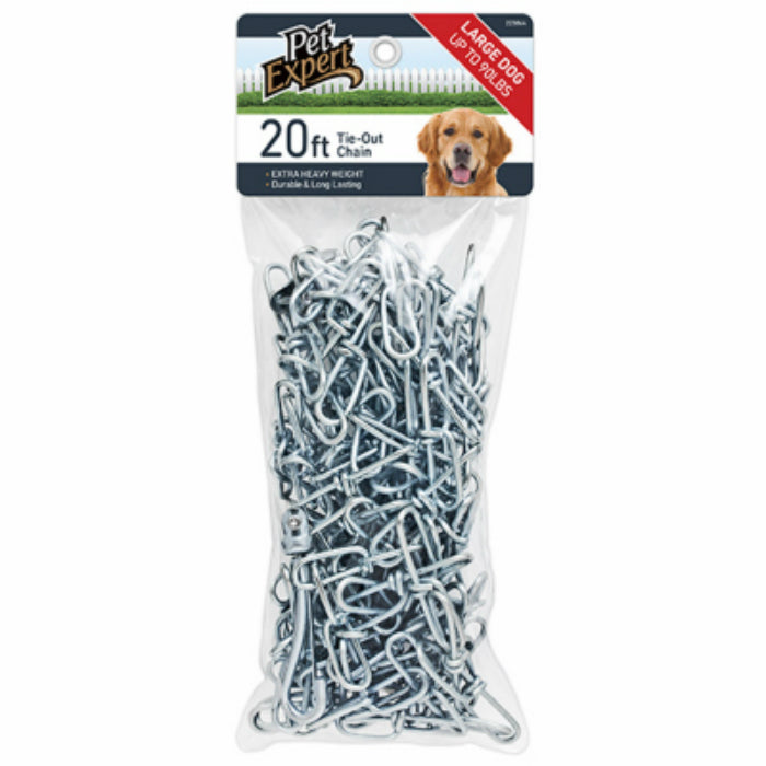 Pet Expert® PE223864 Heavy-Duty Tie Out Chain for Dogs, 3 mm x 20'