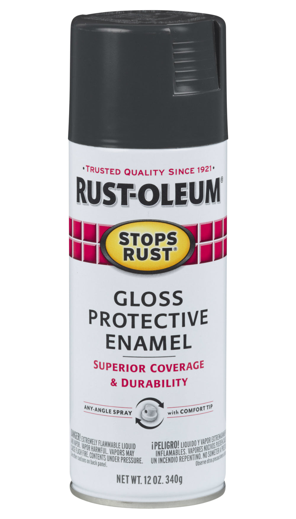 Rust-Oleum® 312818 Stops Rust® Gloss Protective Enamel Spray, Deep Slate, 12 Oz