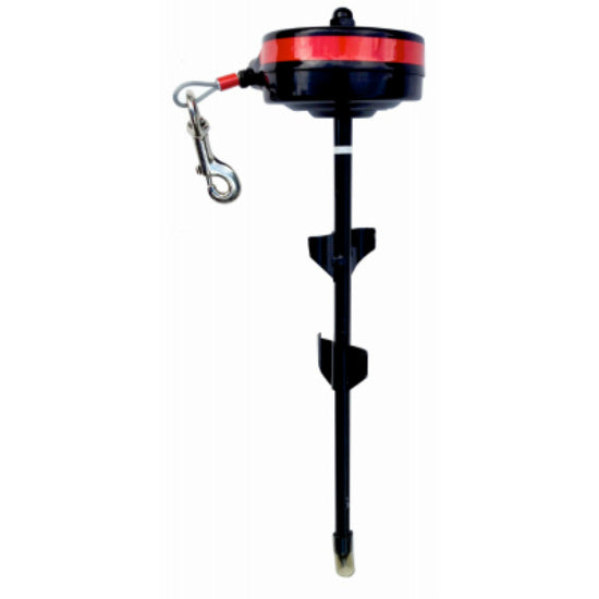 Lixit® 30-8402-006 Retractable In-ground Cable Tie Out for Large Dogs 80-120 Lbs