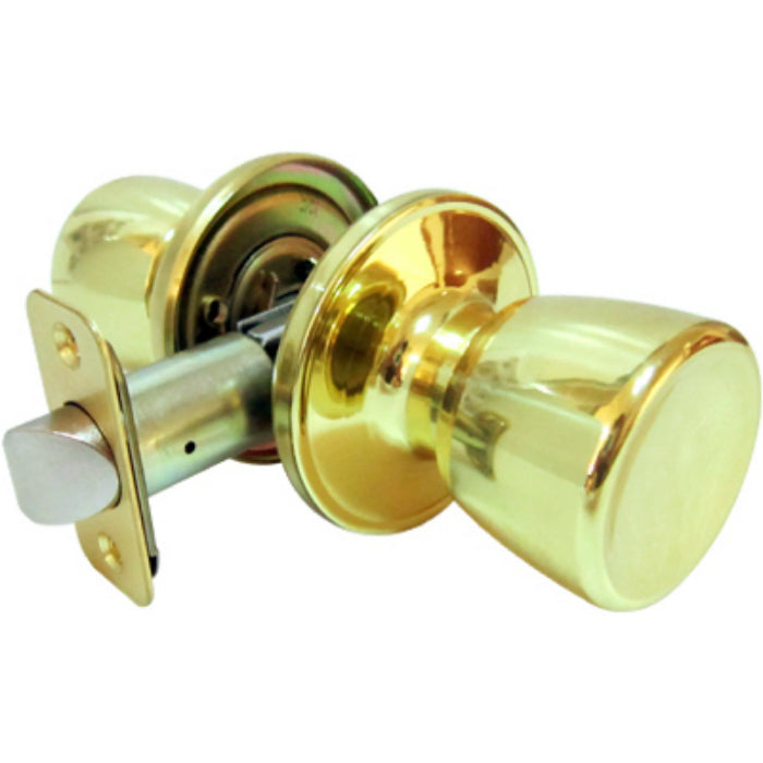 Taiwan Fu Hsing TS730B Medium Tulip Knob Passage Lockset, Polished Brass