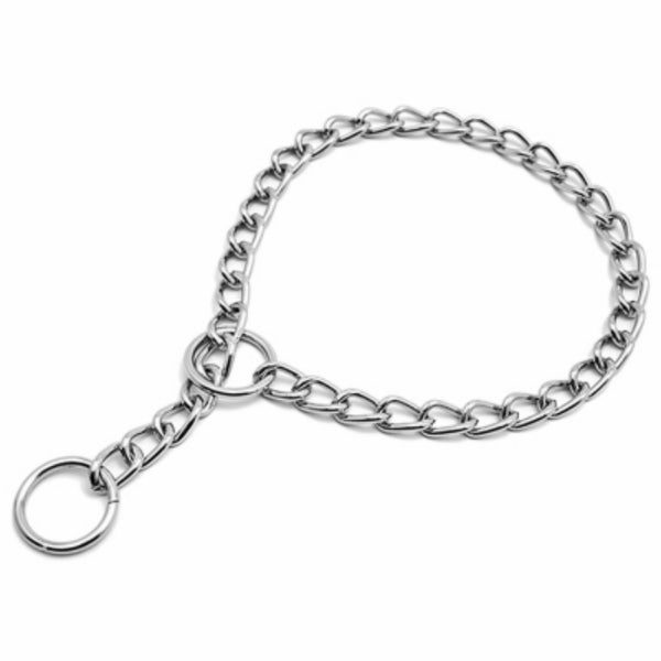 Pet Expert® PE223866 Heavy Weight Chain Dog Collar, Medium, 18"