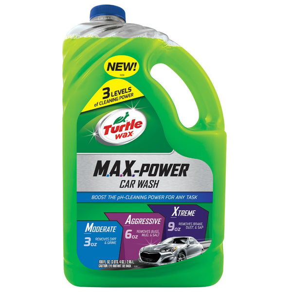 Turtle Wax 50597 M.A.X.Power Car Wash with 3 Levels Cleaning Power, 100 Oz