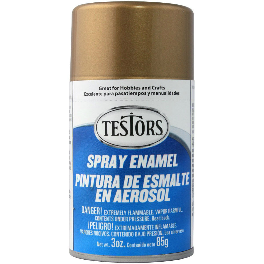 Testors® 1244T Metallic Spray Enamel Aerosol, Gold, 3 Oz