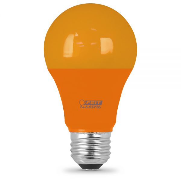 Feit Electric® A19/O/10KLED Non-Dimmable A19 LED Bulb, Orange, 4.5W