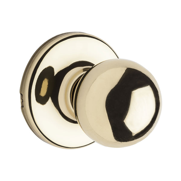 Kwikset® 92001-516 Security Polo Passage/Hall/Closet Knob, Polished Brass