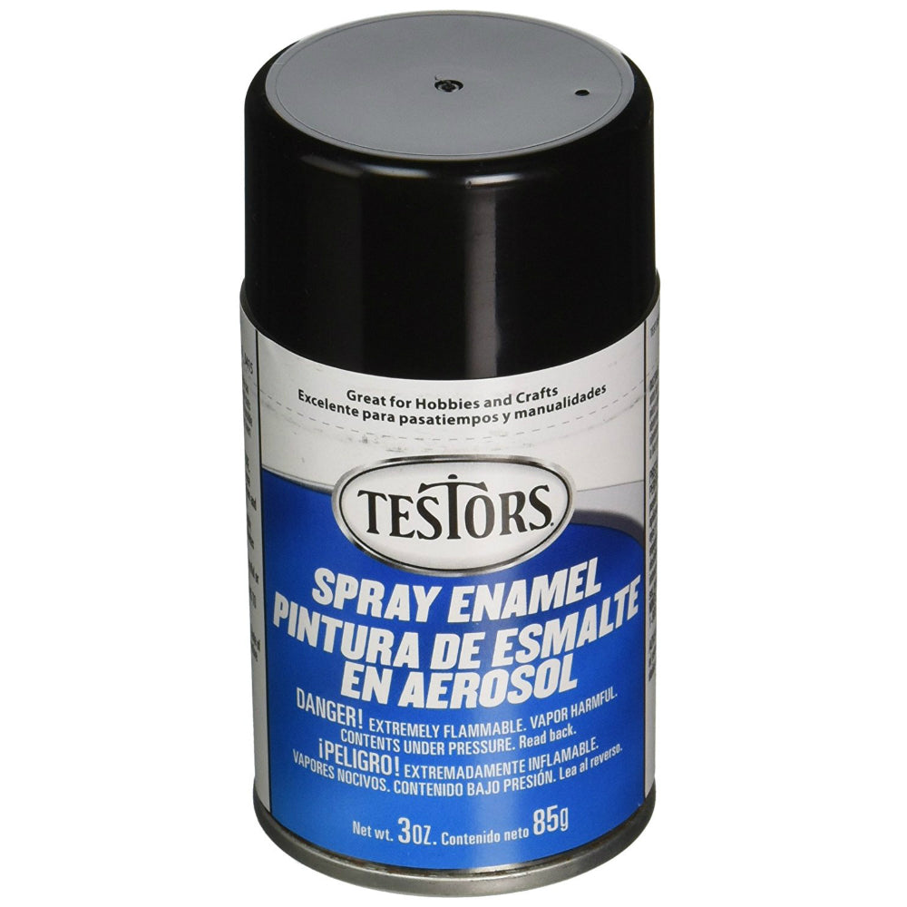 Testors® 1247T Metallic Spray Enamel Aerosol, Black, 3 Oz