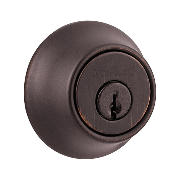 Kwikset® 96600-673 Security Single Cylinder Deadbolt, Venetian Bronze