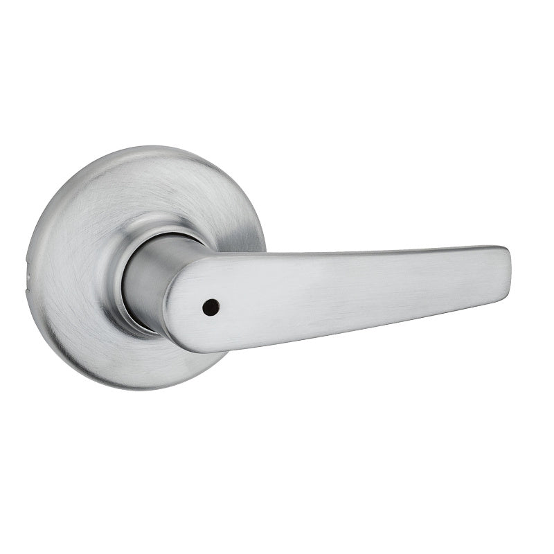 Kwikset® 93001-879 Security Delta Privacy Lever Lockset, Satin Chrome