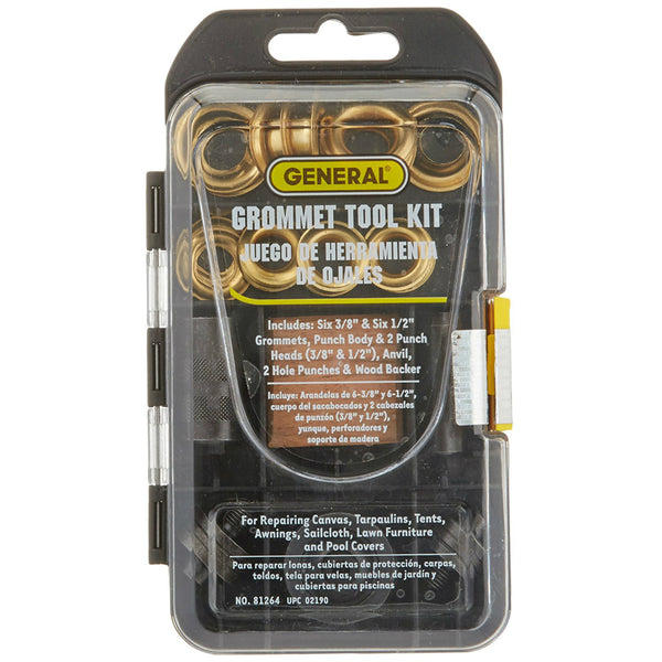General Tools® 81264 Multi-Size Grommet Kit with 1/2" & 3/8" Grommets