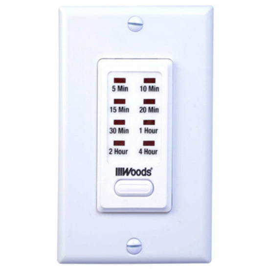 Woods® 59724 Indoor In Wall 4 Hour Count Down Timer, 15 Amp