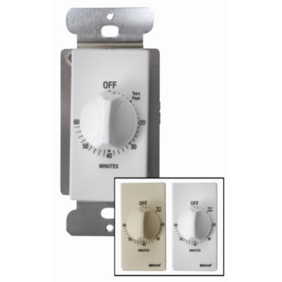 Woods® 59723 Indoor In Wall Spring Wound Timer, 60 Minute