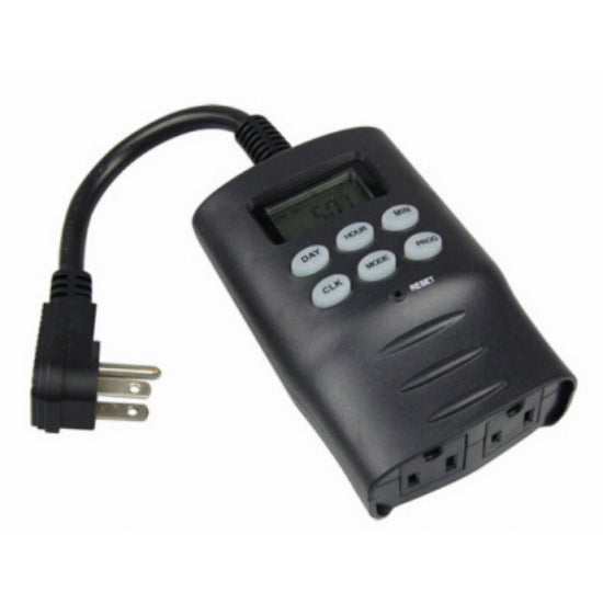 Woods® 59430 Outdoor 7 Day Digital Timer, 2 Grounded Outlets