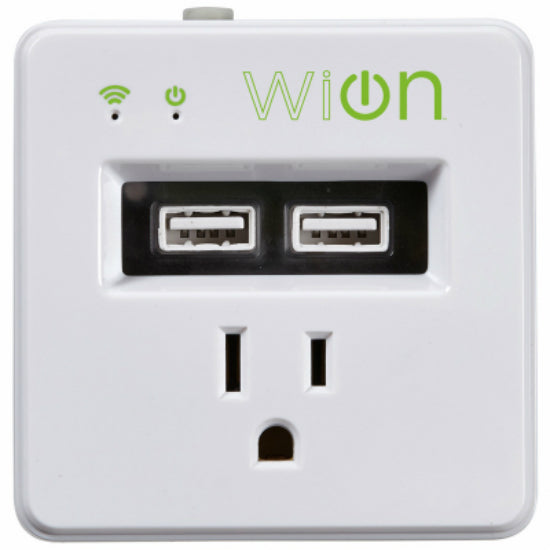 Woods® 50055 Wion™ Indoor Wi-Fi™ Wall Tap Smart Switch Timer with USB