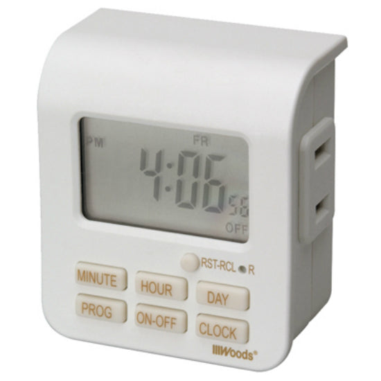 Woods® 50008 Indoor 7-Day Digital Timer, Programmable