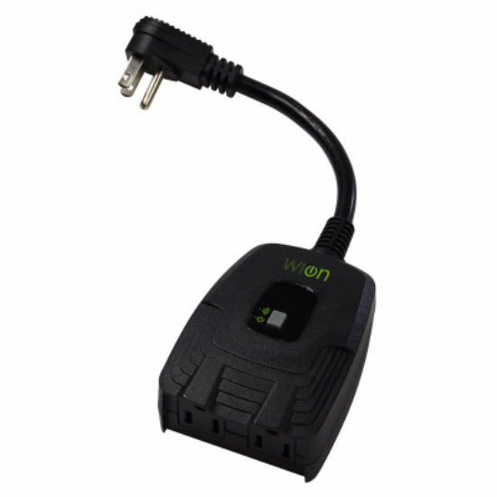 Woods® 50049 Wion™ Outdoor Wi-Fi™ Switch, 2 Grounded Outlets