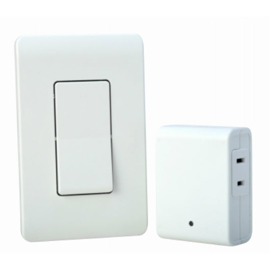 Woods® 59773 Indoor Wireless Wall Switch Remote, White