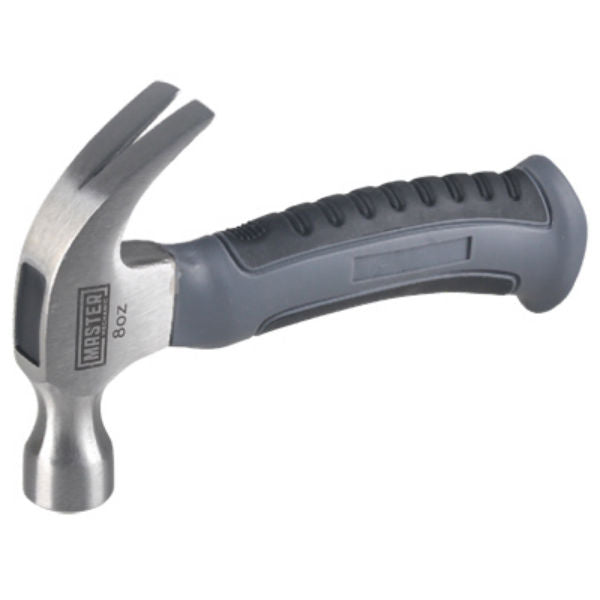 Master Mechanic 216635 Stubby Claw Hammer with Fiberglass Handle, 8 Oz