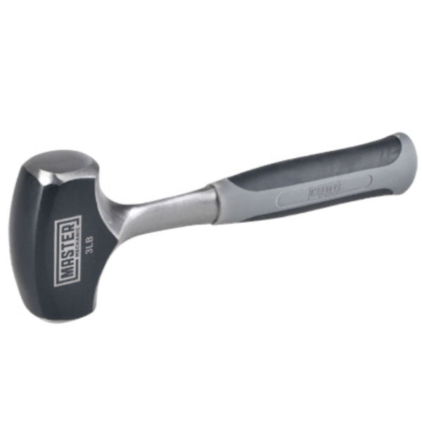 Master Mechanic 216643 Solid Forged Drilling Hammer w/Plastic Grip Handle, 3 Lbs