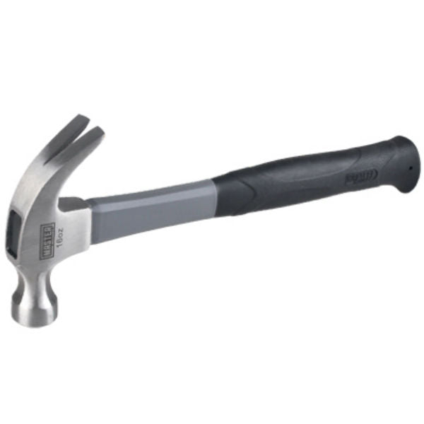 Master Mechanic 216631 Curved Claw Rip Hammer with Fiberglass Handle, 16 Oz