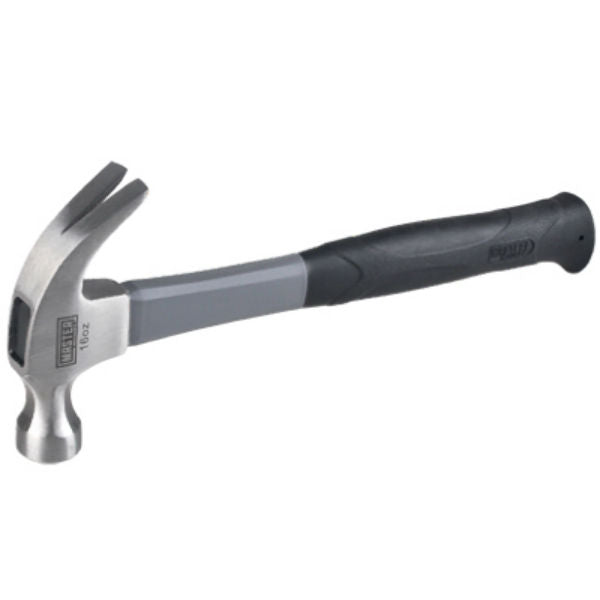 Master Mechanic 216631 Curved Claw Rip Hammer with Fiberglass Handle, 16 Oz