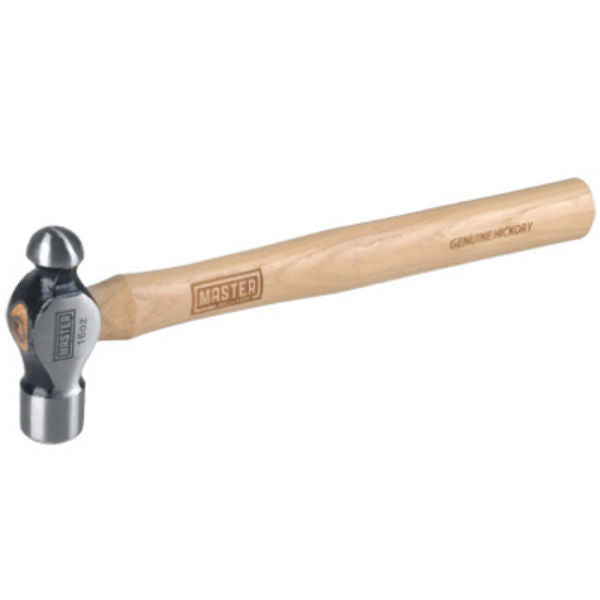 Master Mechanic 216641 Ball Pein Hammer with Hickory Handle, 16 Oz