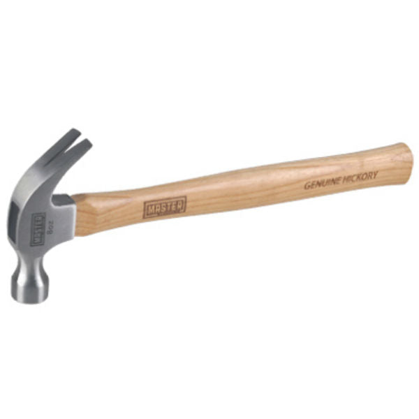 Master Mechanic 216627 Curved Claw Hammer with Hickory Handle, 8 Oz