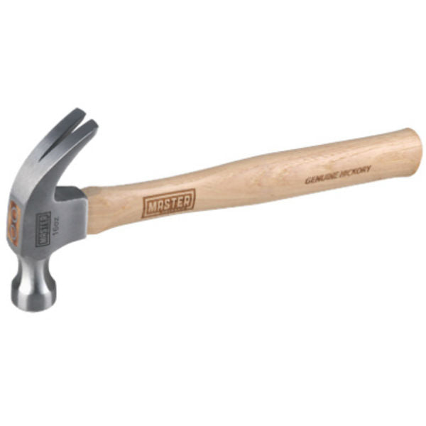 Master Mechanic 216628 Curved Claw Hammer with Hickory Handle, 16 Oz